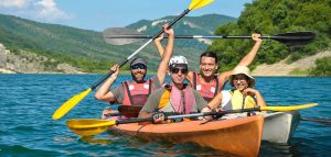 Tsonevo dam lake kayaking tour